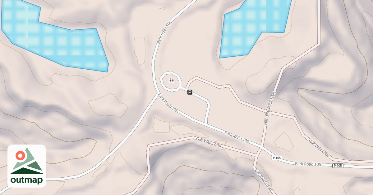 Map of IR HANGING ROCK TH RD
