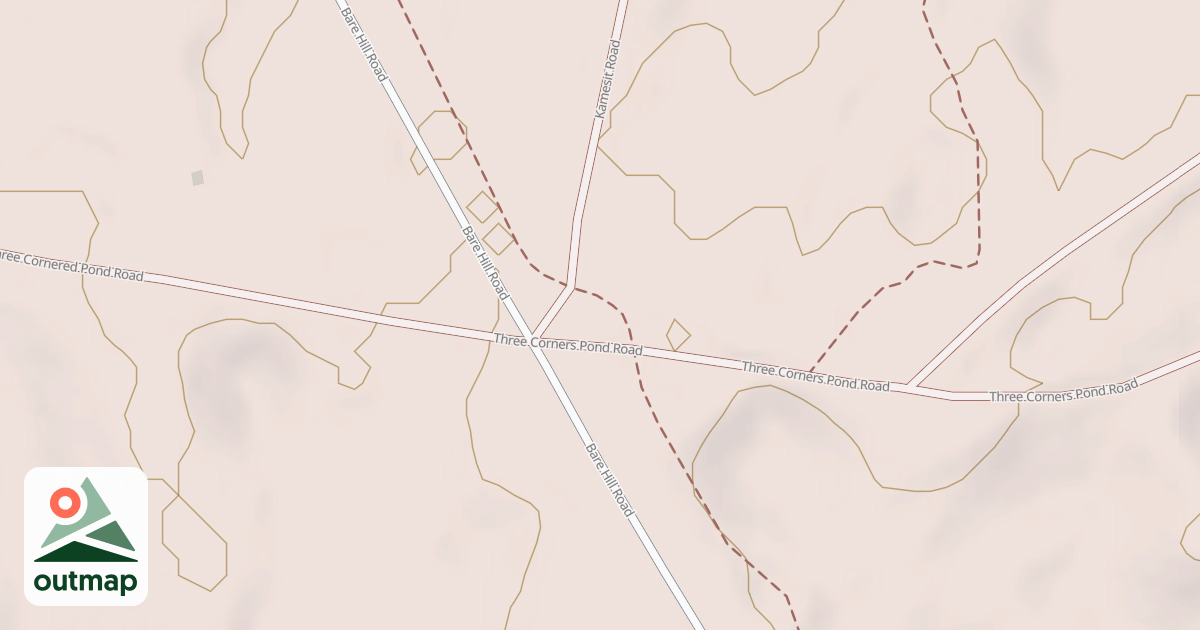 Map of Rocky Pond Path