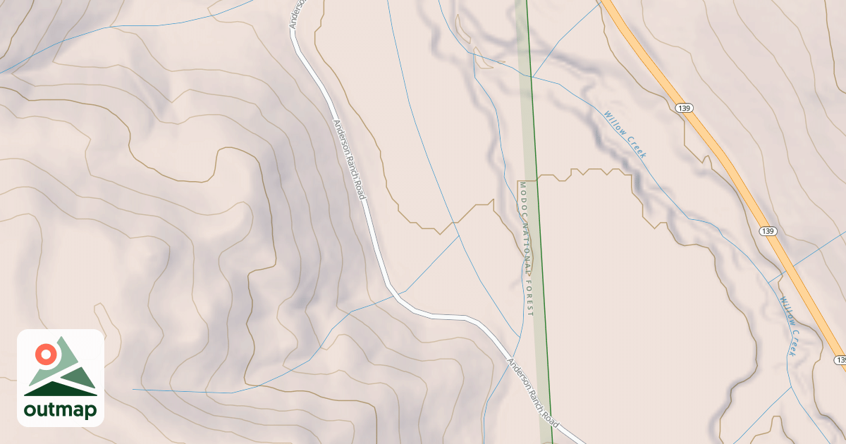 Map of ANDERSON RANCH