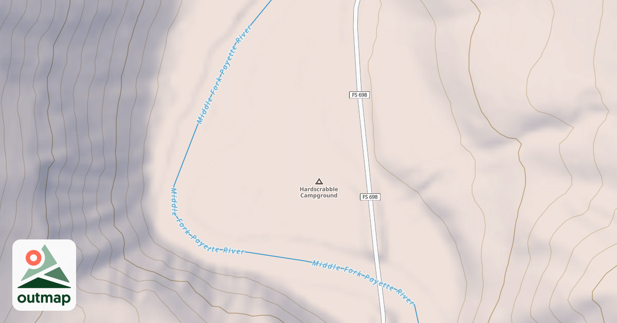 Map of HARDSCRABBLE CAMPGROUND