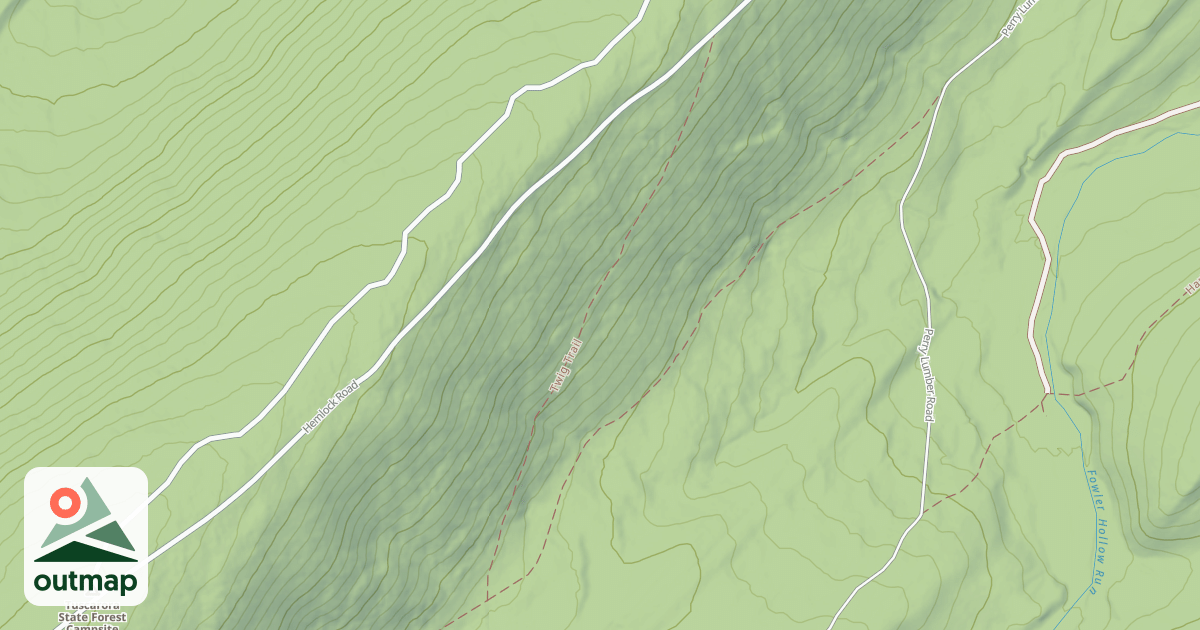 Map of Fowlers Hollow Trails