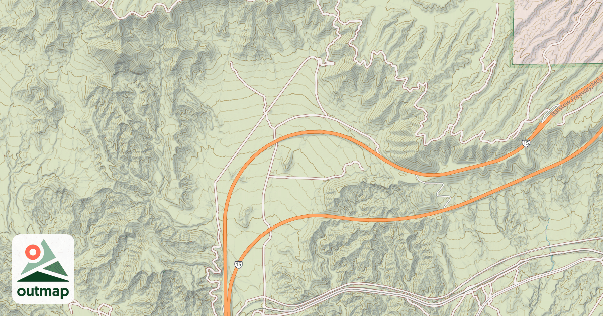 Map of BALDY MESA