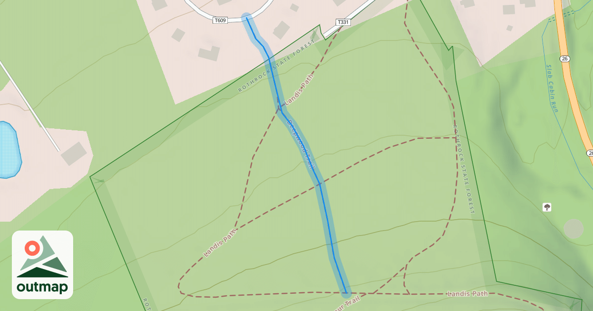 Map of Deepwood Trail