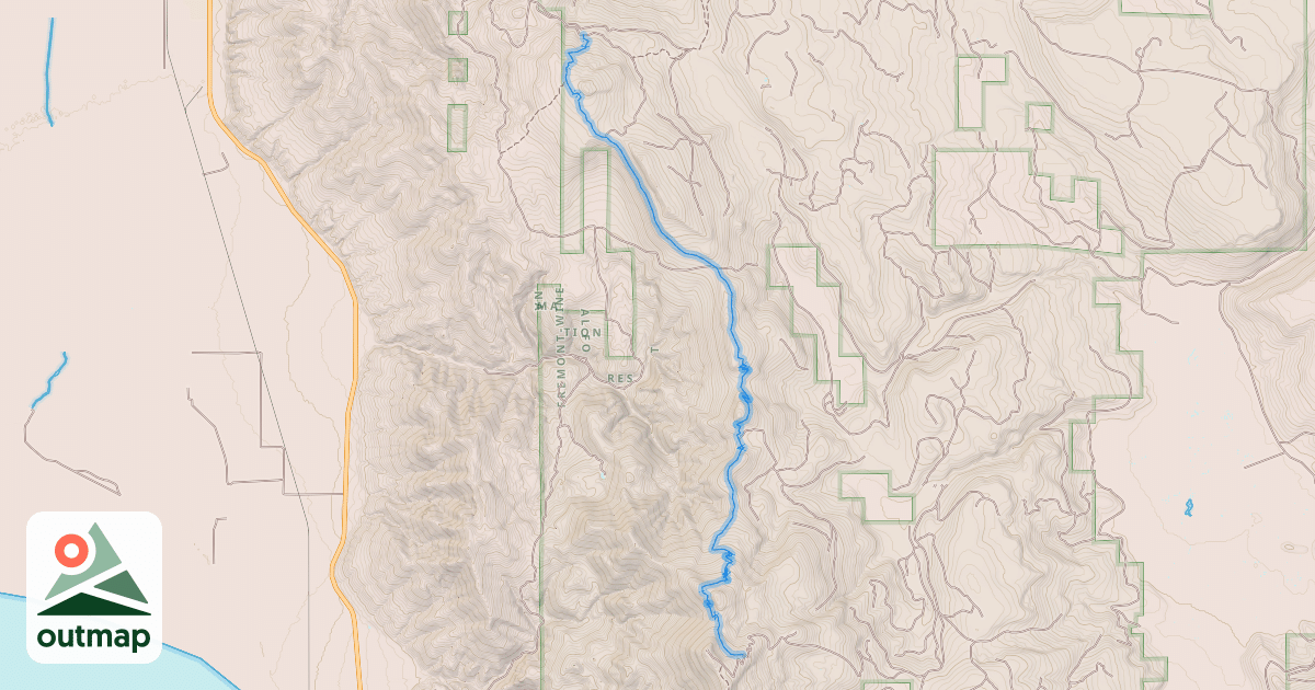 Map of Crane Mountain National Recreation Trail