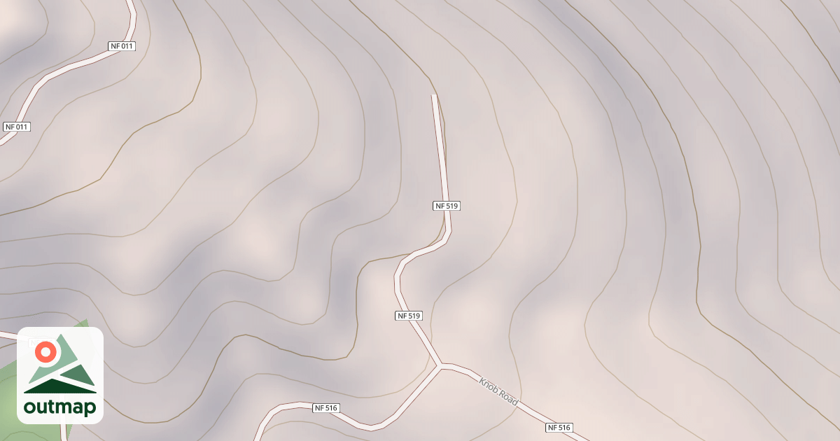 Map of KNOB SPUR