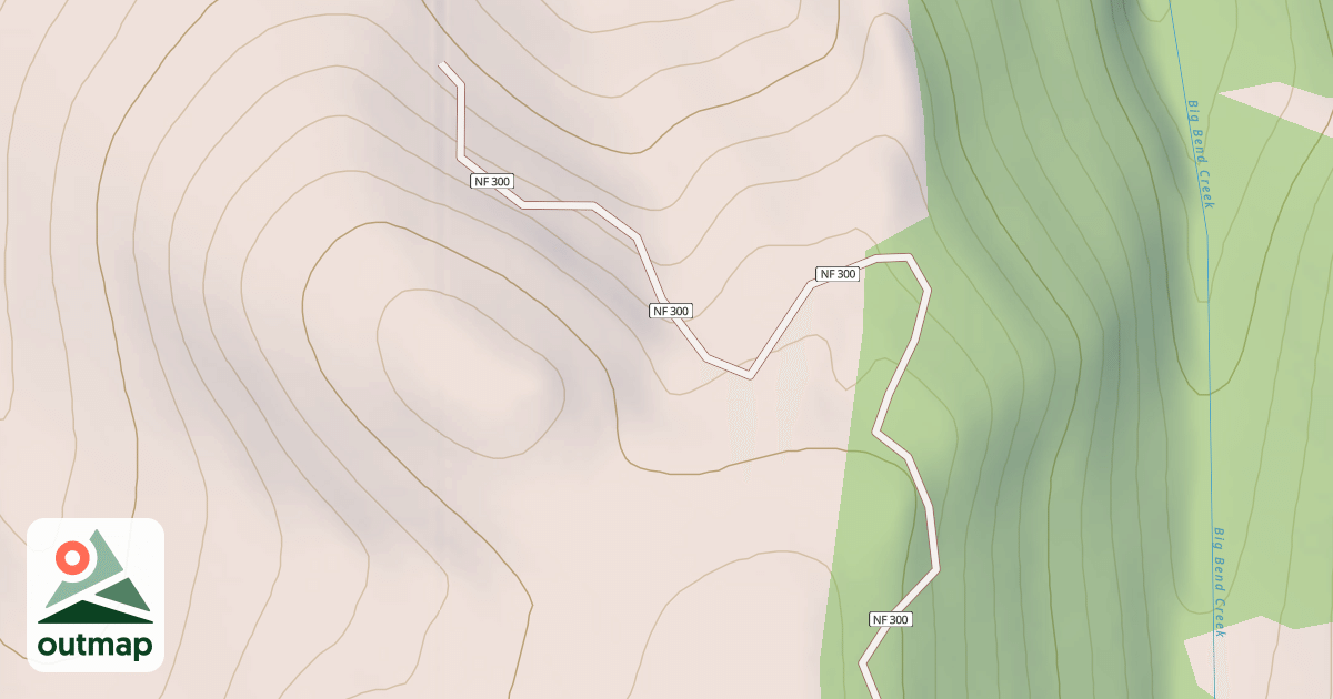 Map of BULLDOG CREEK - PYRAMID ROCK