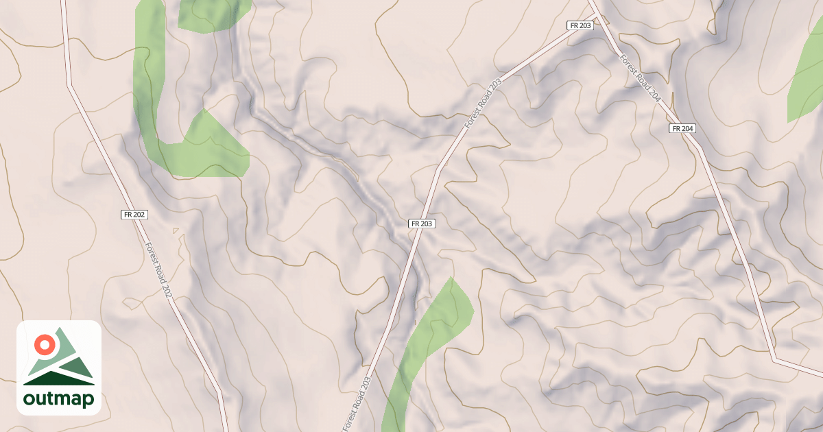 Map of USFS Motor Vehicle Use Map Trails 481749010602