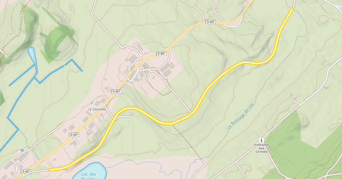 Map preview of Voie du tram