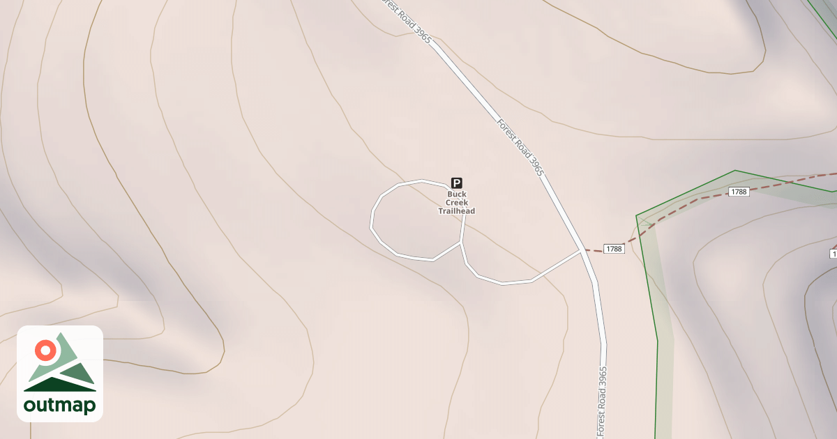 Map of BUCK CREEK TRAIL HEAD