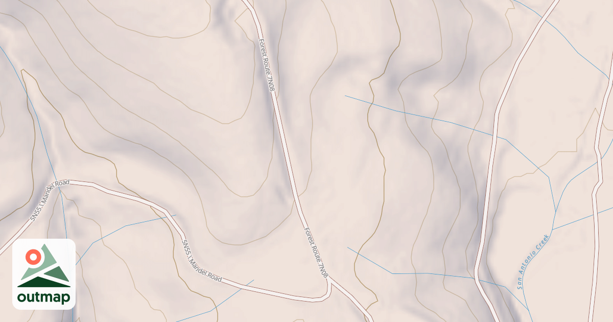 Map of USFS Motor Vehicle Use Map Roads {B4A72BF3-3A46-4512-A23C-6FB17F2F8F84}