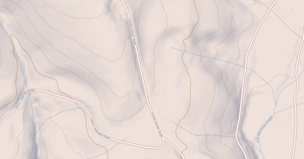 Map preview of USFS Motor Vehicle Use Map Roads {B4A72BF3-3A46-4512-A23C-6FB17F2F8F84}