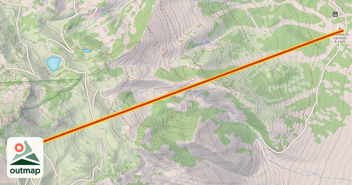 Map of Strawberry Express Gondola