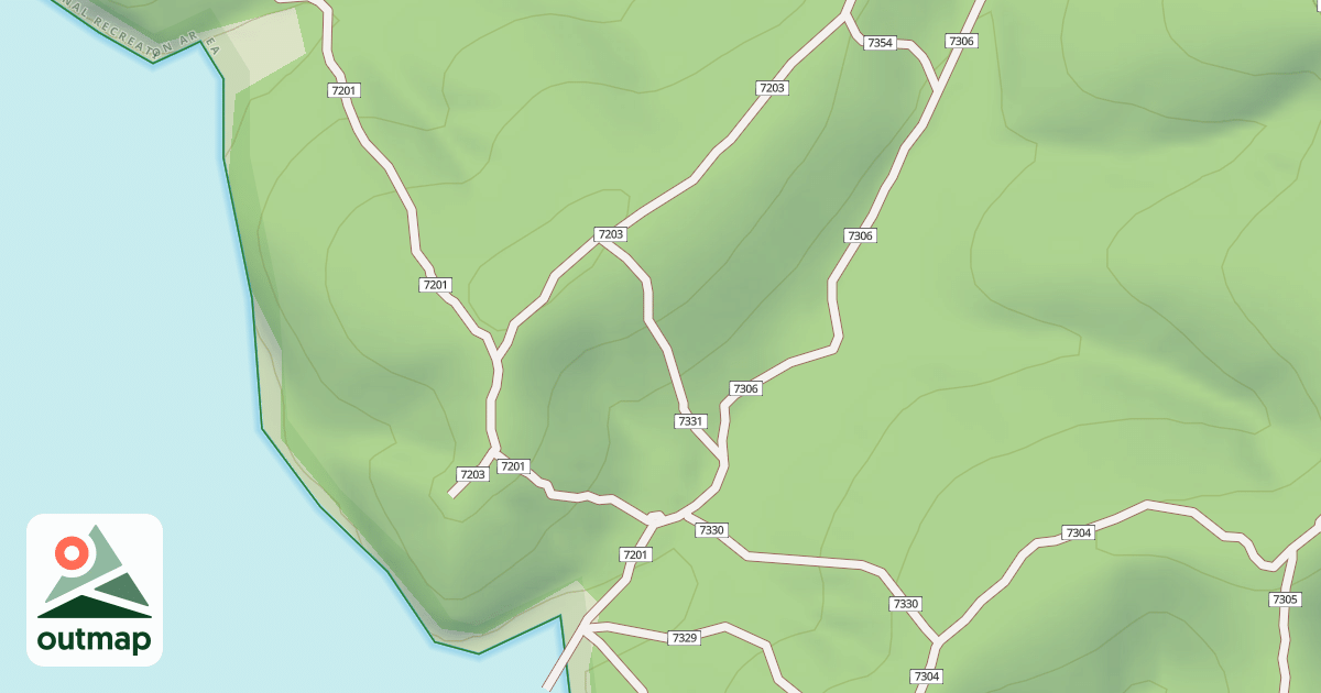 Map of USFS Motor Vehicle Use Map Trails 19435