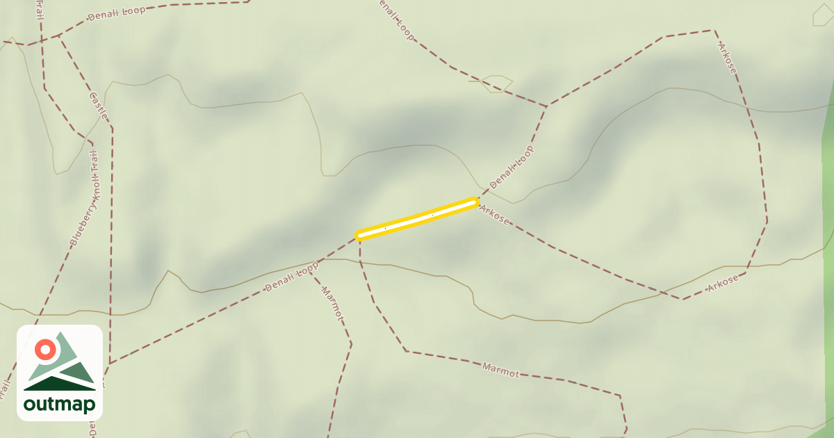 Map of Denali Loop
