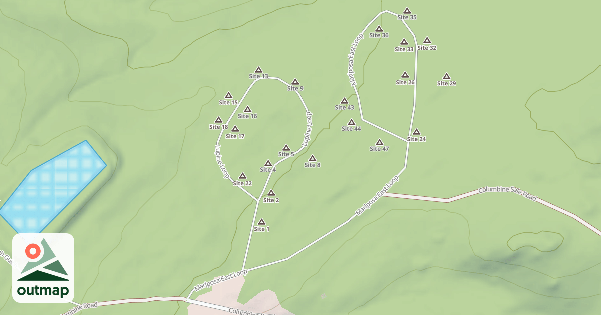 Map of MARIPOSA EAST LOOP