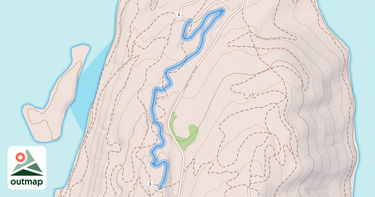 Map of Treasure Vault Trail