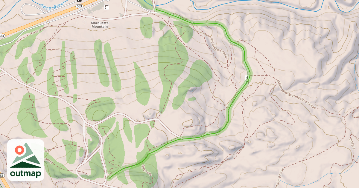 Map of Weasel Gulch