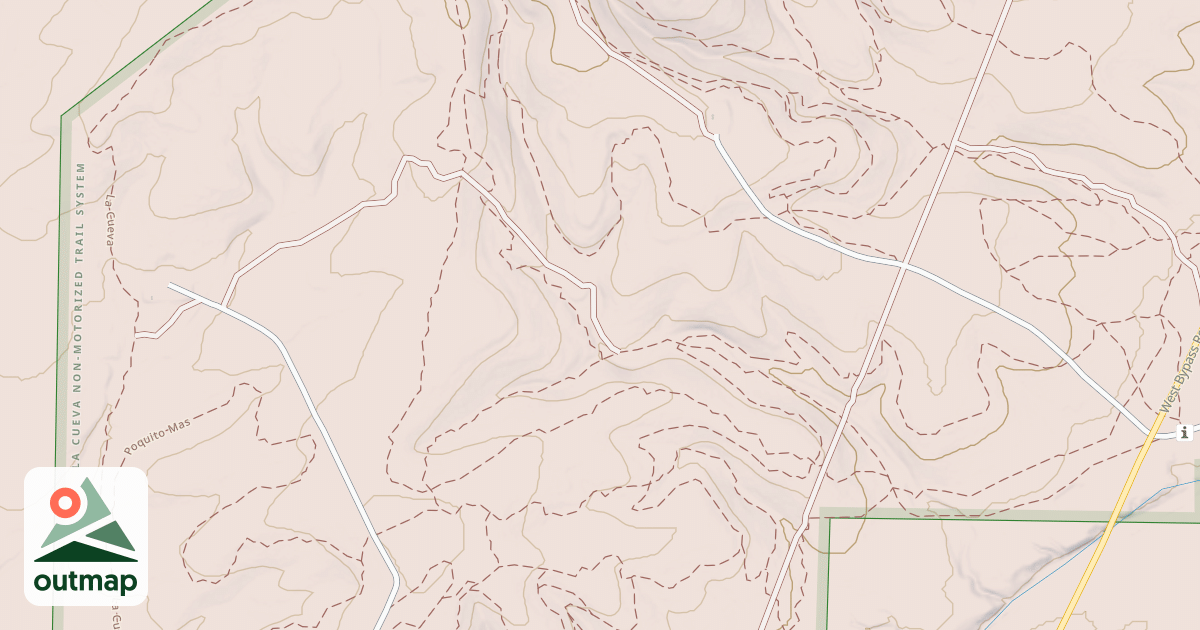 Map of Hackberry Trail System - Runaway
