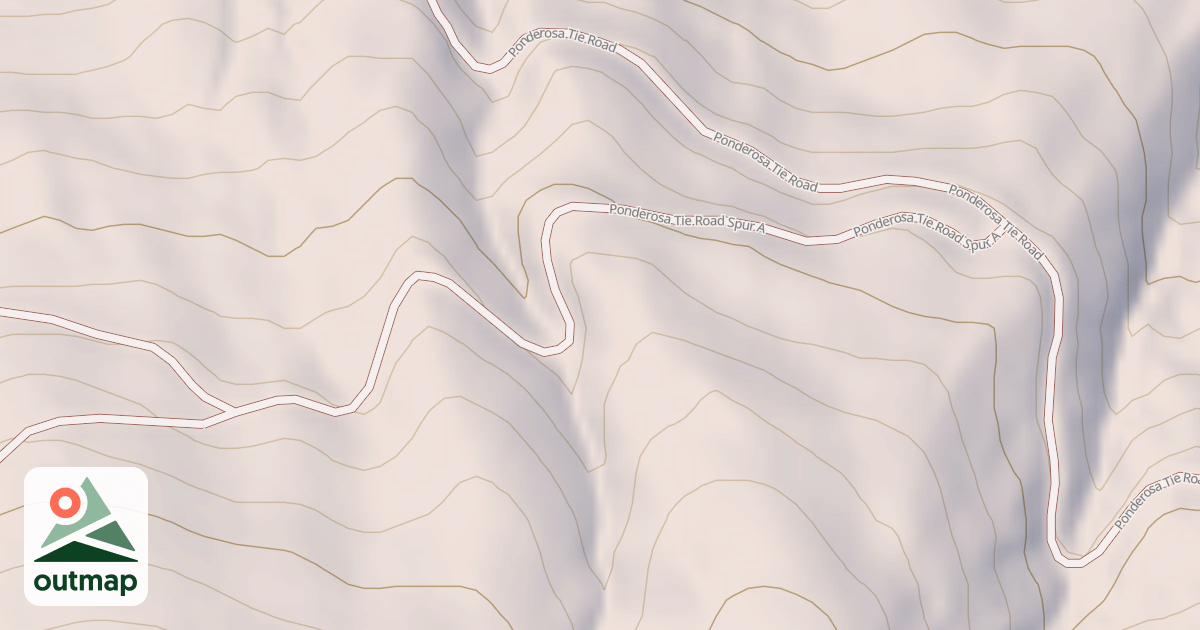 Map of PONDEROSA TIE SPUR A