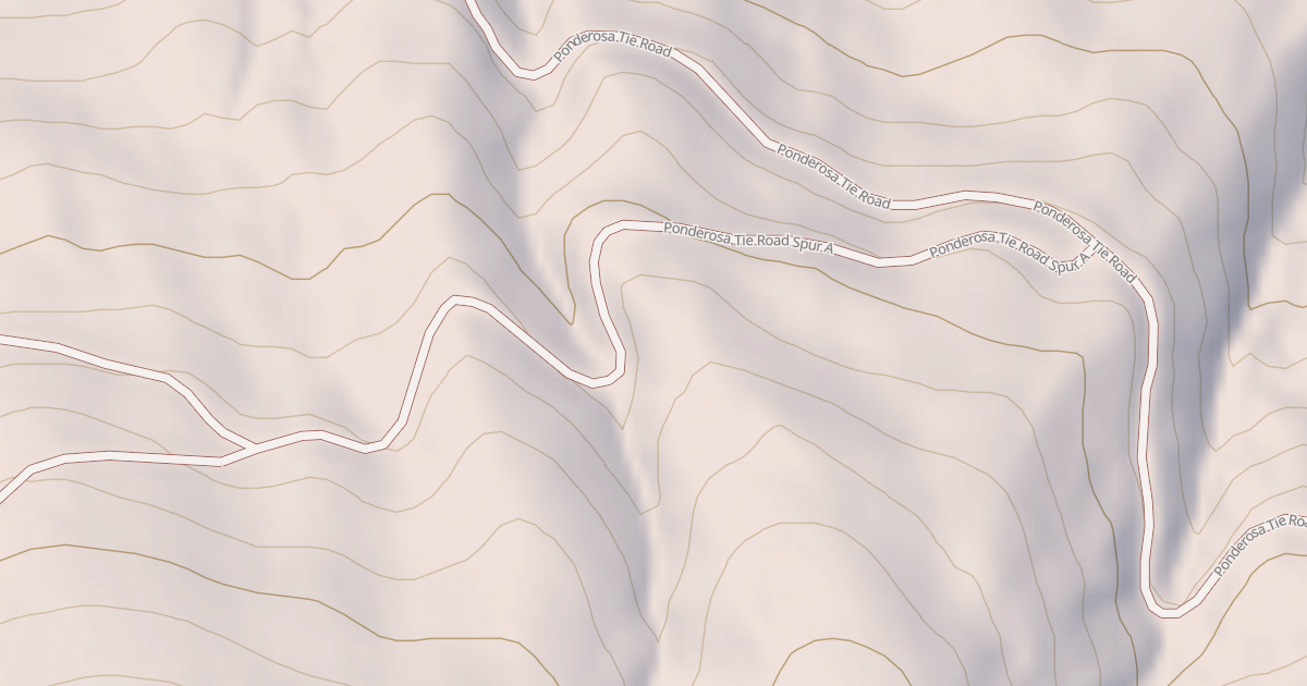 Map preview of PONDEROSA TIE SPUR A