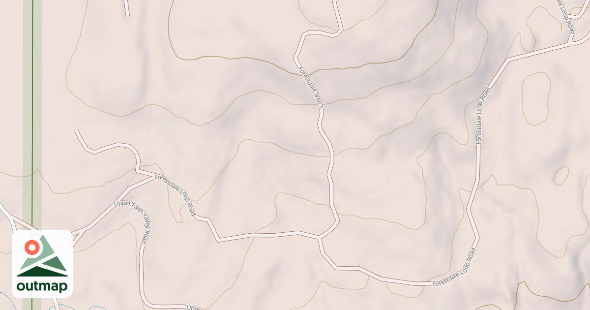 Map of FORESTDALE LOOP ROAD