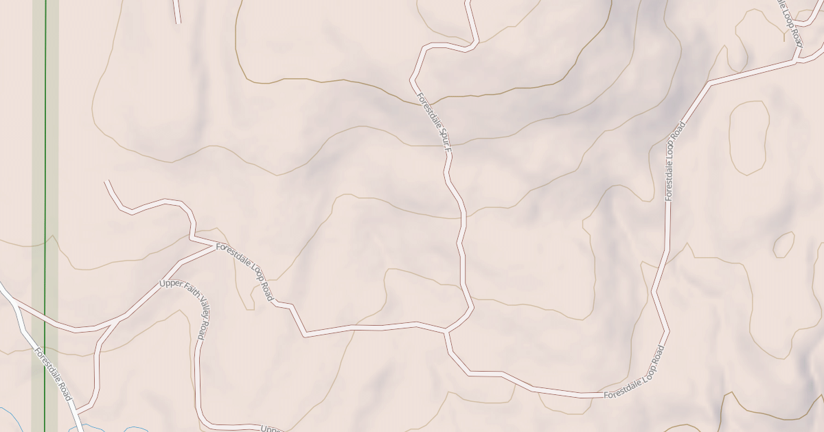Map preview of FORESTDALE LOOP ROAD