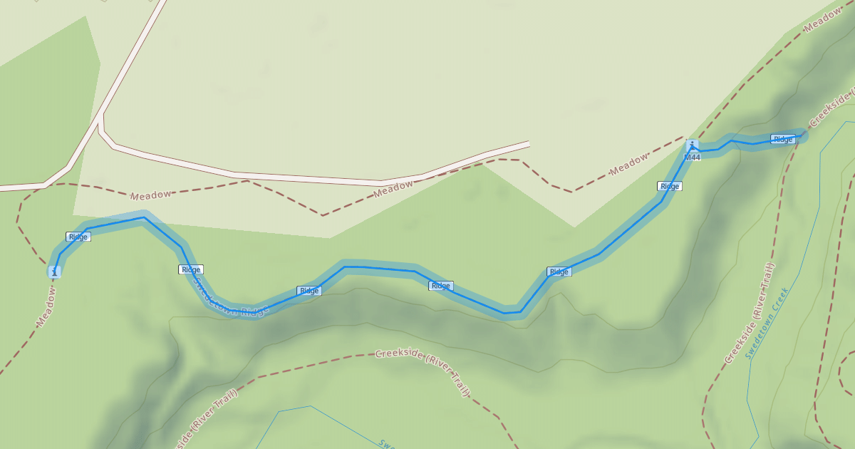 Map preview of Swedetown Ridge