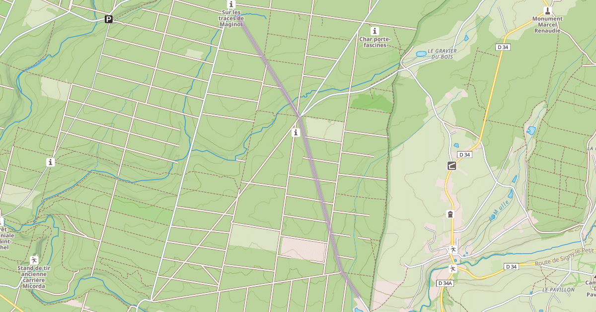 Map preview of Route de Gratte Pierre