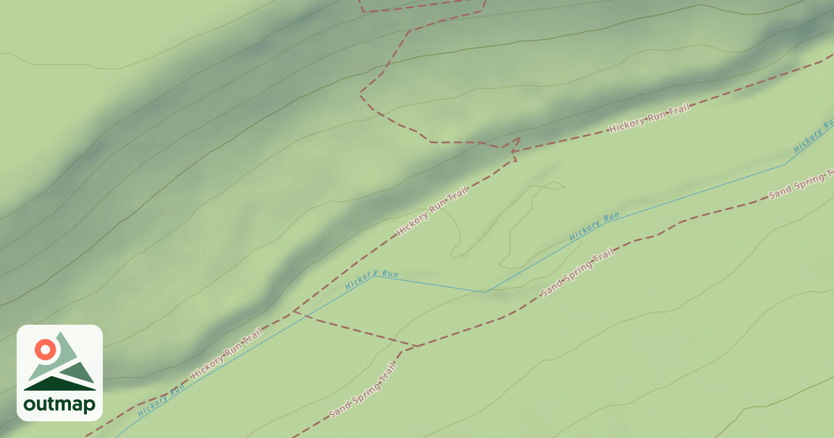 Map of Hickory Run State Park Trails