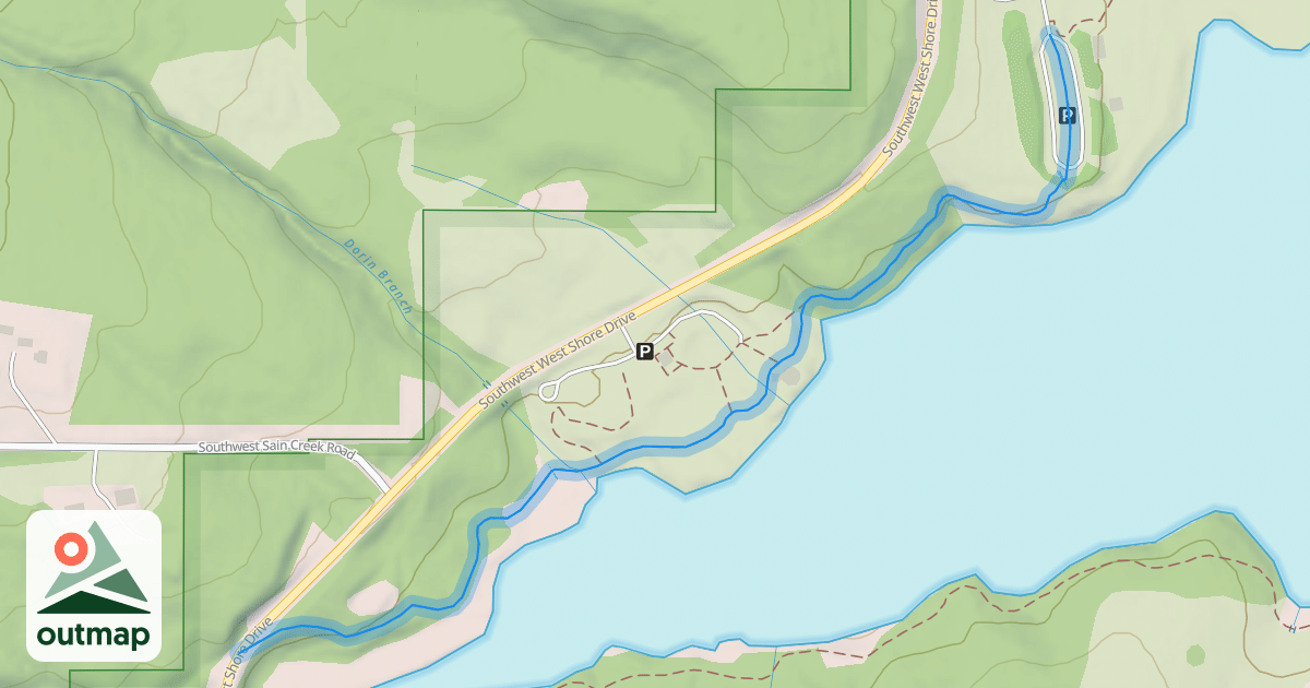 Map of Hagg Lake Trail Section G
