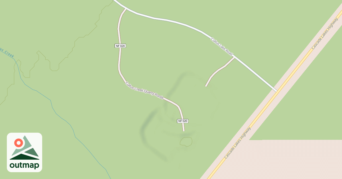 Map of CULTUS CR QUARRY PONDS