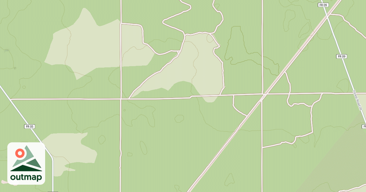 Map of USFS Motor Vehicle Use Map Roads {1DF442D9-71CE-4AE5-B9FA-C3A90D1FD67A}