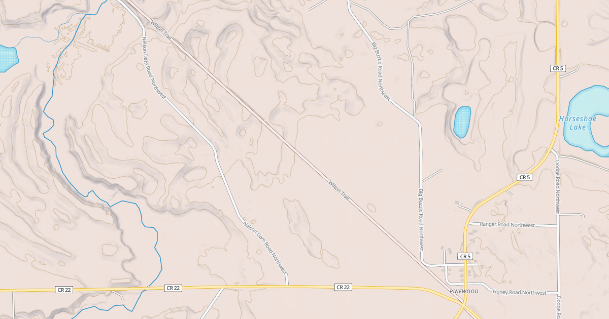 Map preview of Wilton Trails Northwest