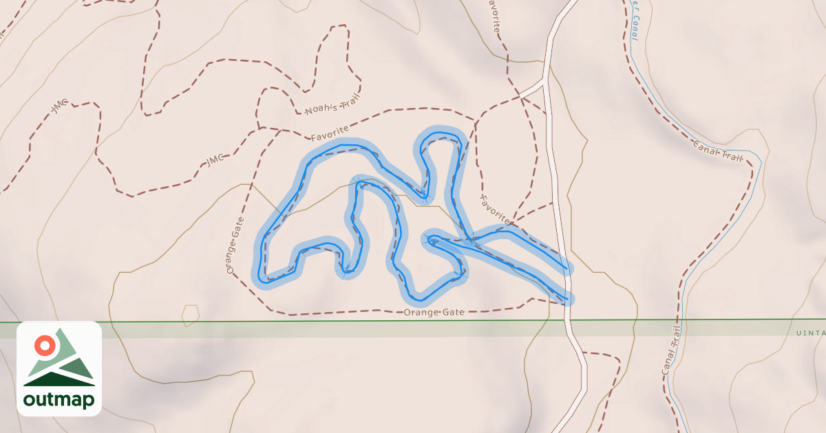 Map of Junior Devo Trail