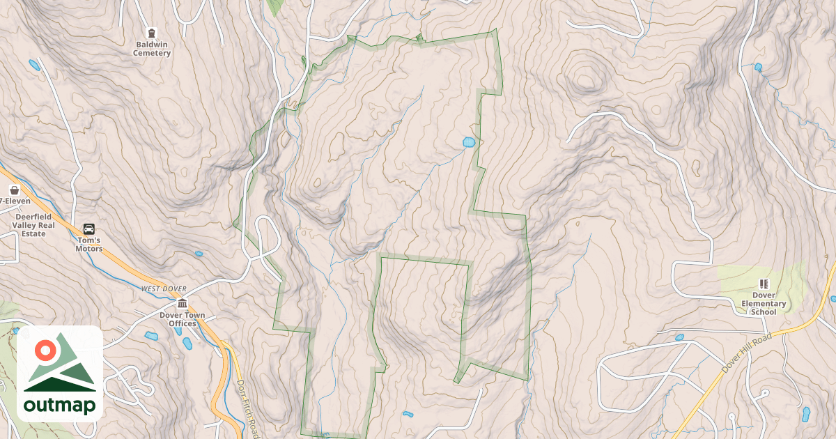 Map of Dover Hills C7/100 C100