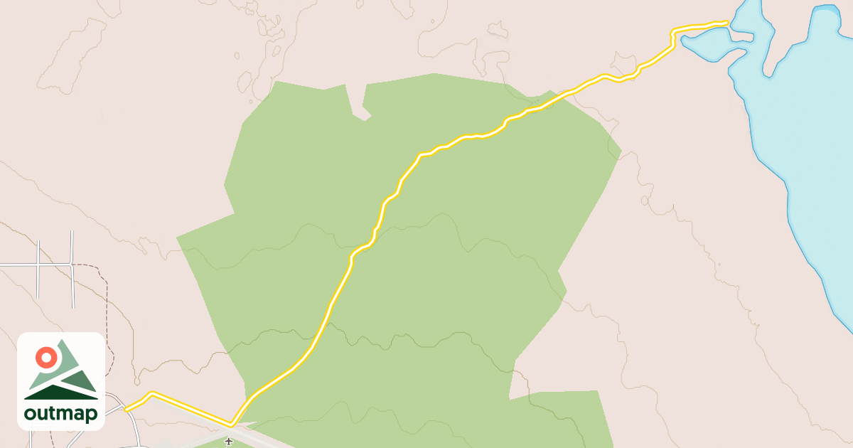Map of Medicine Lake Trail