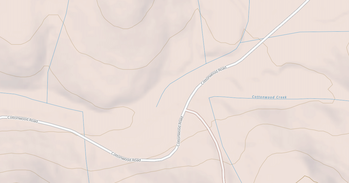Map preview of COTTONWOOD CREEK SPUR