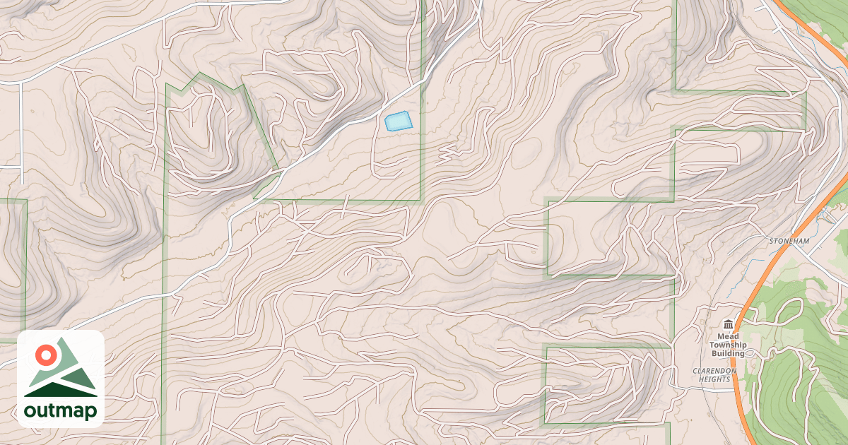 Map of PEBBLE RUN EAST