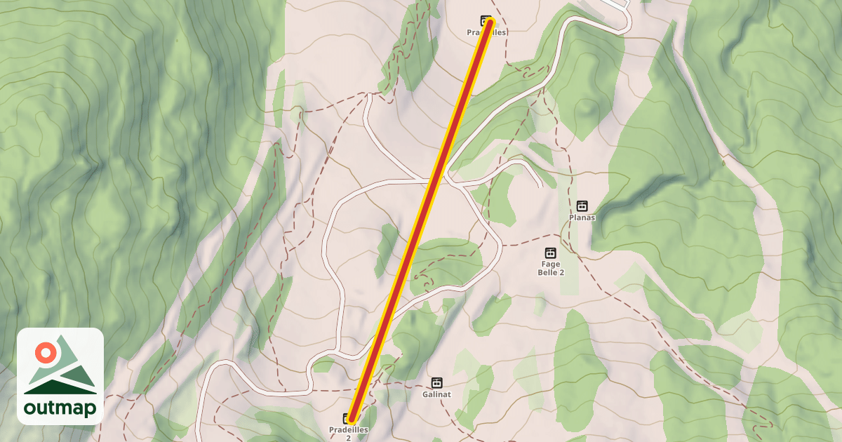 Map of Pradeilles 1