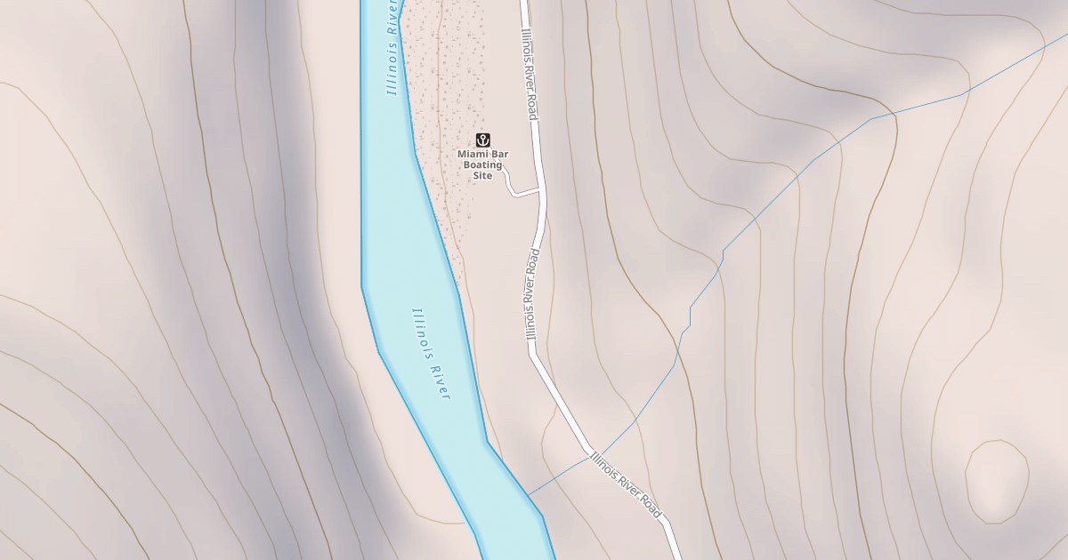 Map preview of ILLINOIS RIVER