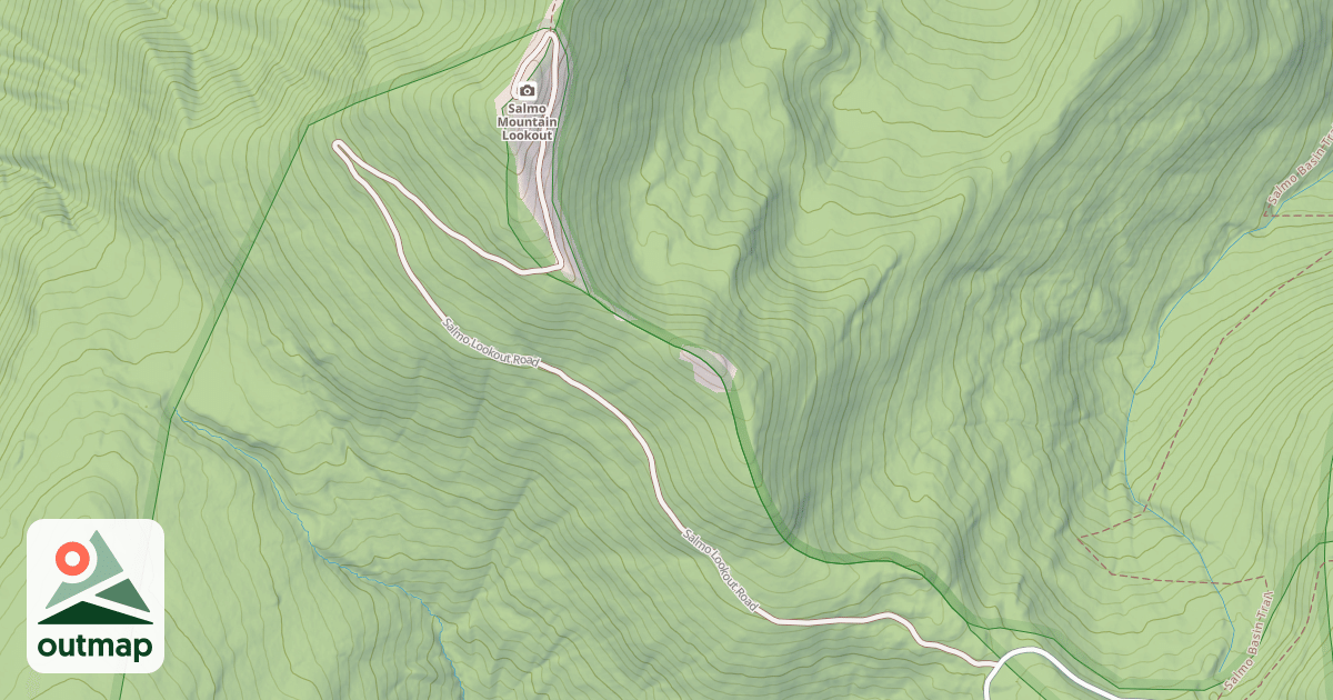 Map of SALMO LOOKOUT