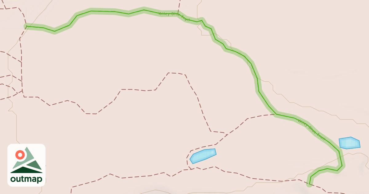 Map of Wiley Blue Trail