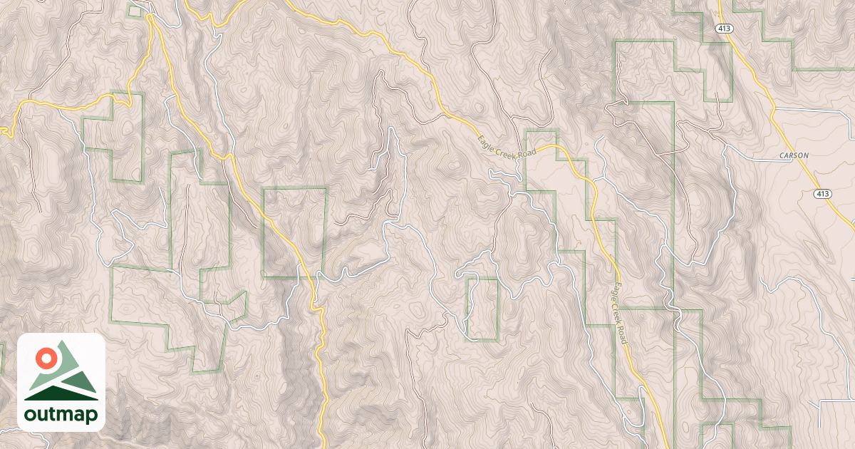 Map of Little Eagle Snowmobile
