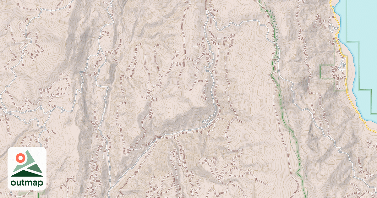 Map of ANDERSON CREEK
