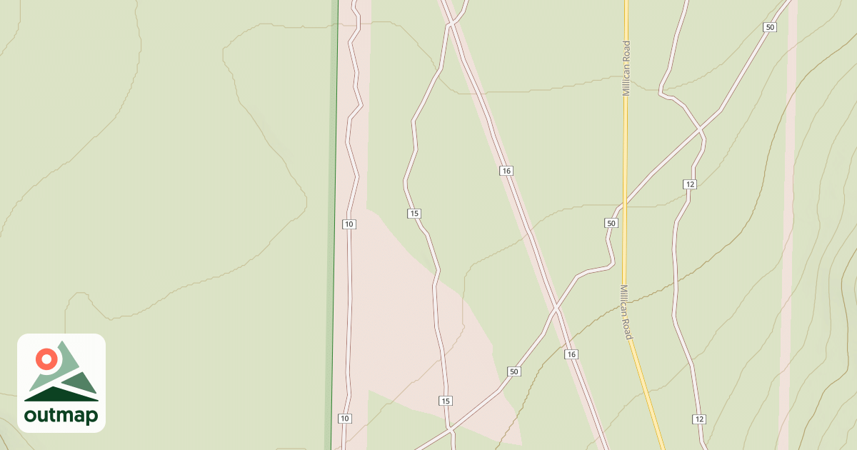 Map of Millican Plateau Tr15