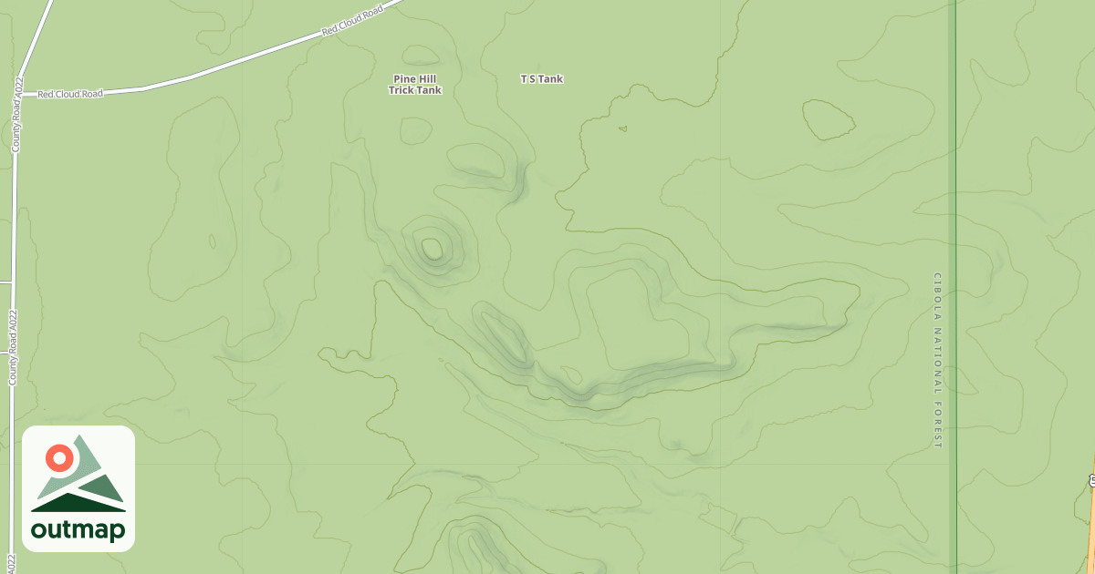 Map of PINE TANK