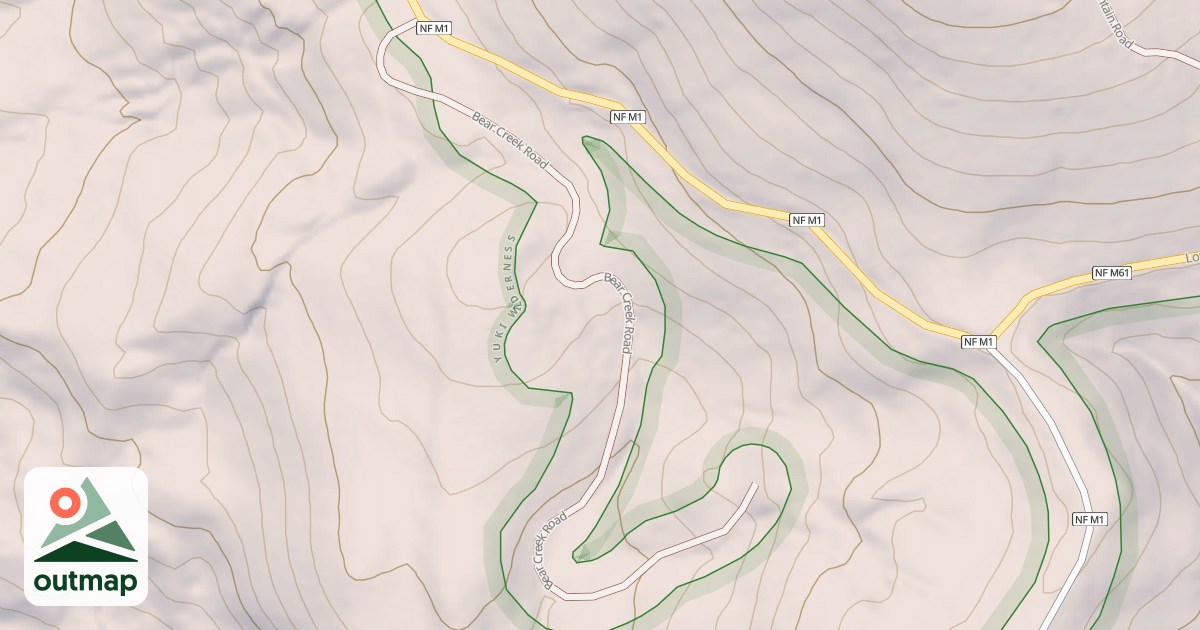 Map of BEAR CREEK