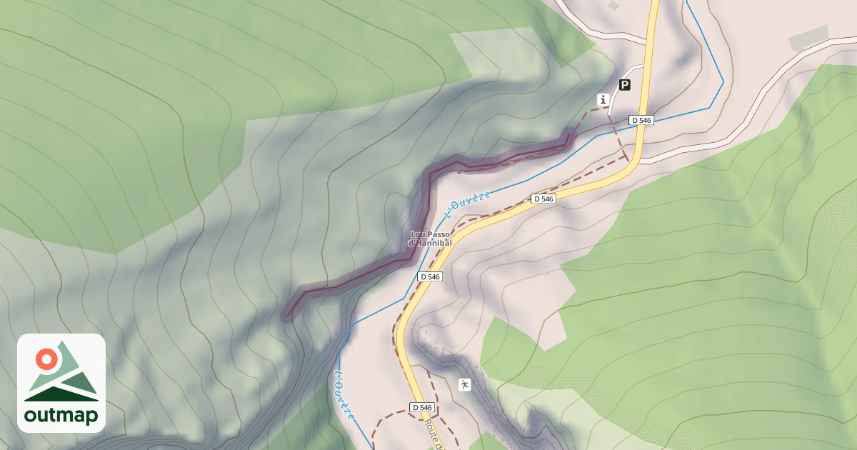 Map of Climbing Crag