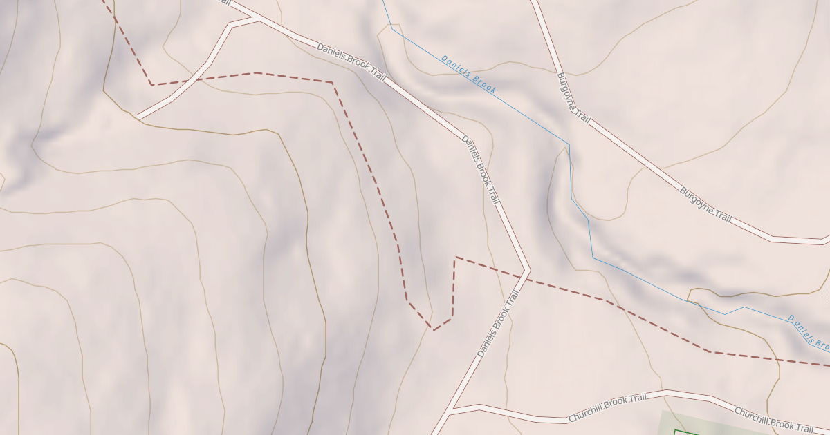 Map preview of Daniels Trail