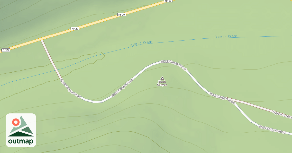 Map of BLACK CANYON